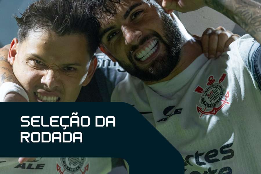 Bidu (esq.) e Yuri Alberto arrebentaram contra o Criciúma