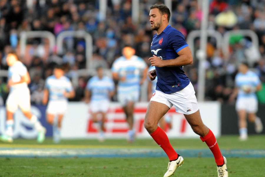 Melvyn Jaminet avec les Bleus le 6 juillet.