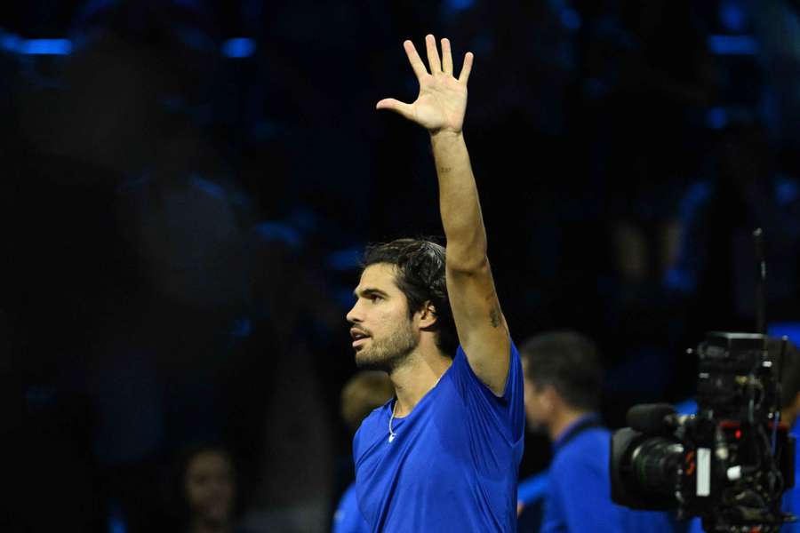Alcaraz à la Laver Cup. Alcaraz à la Laver Cup.