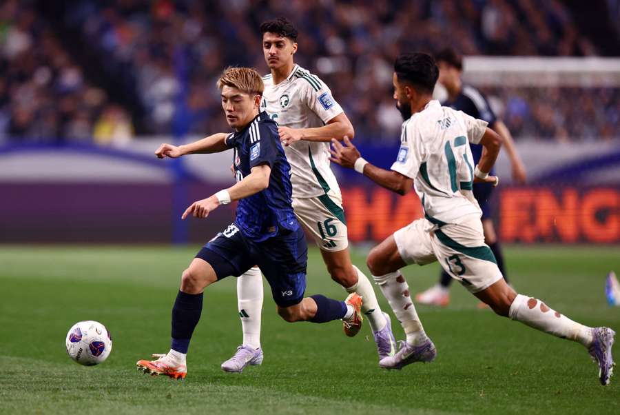 Ritsu Doan in action for Japan