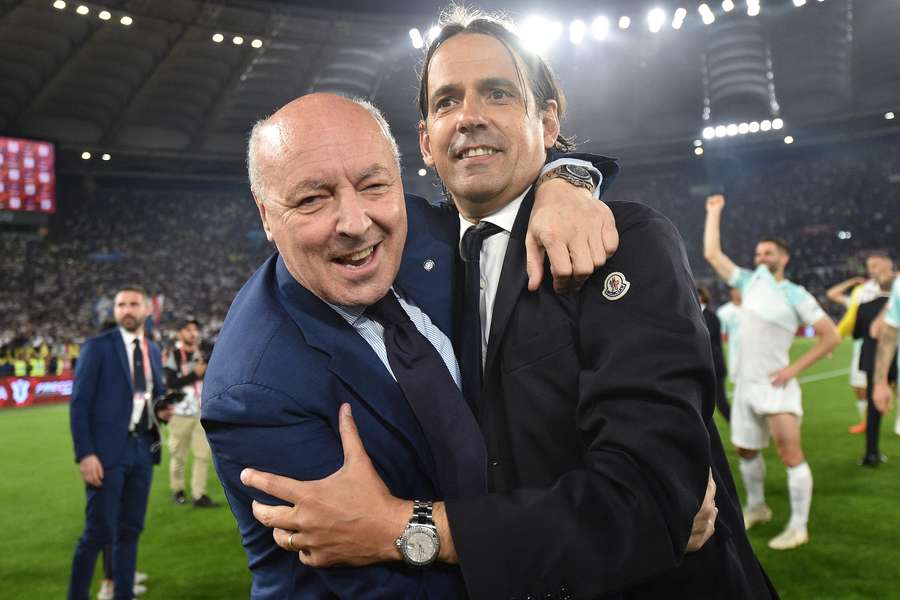 El presidente y el entrenador, los dos líderes del Inter