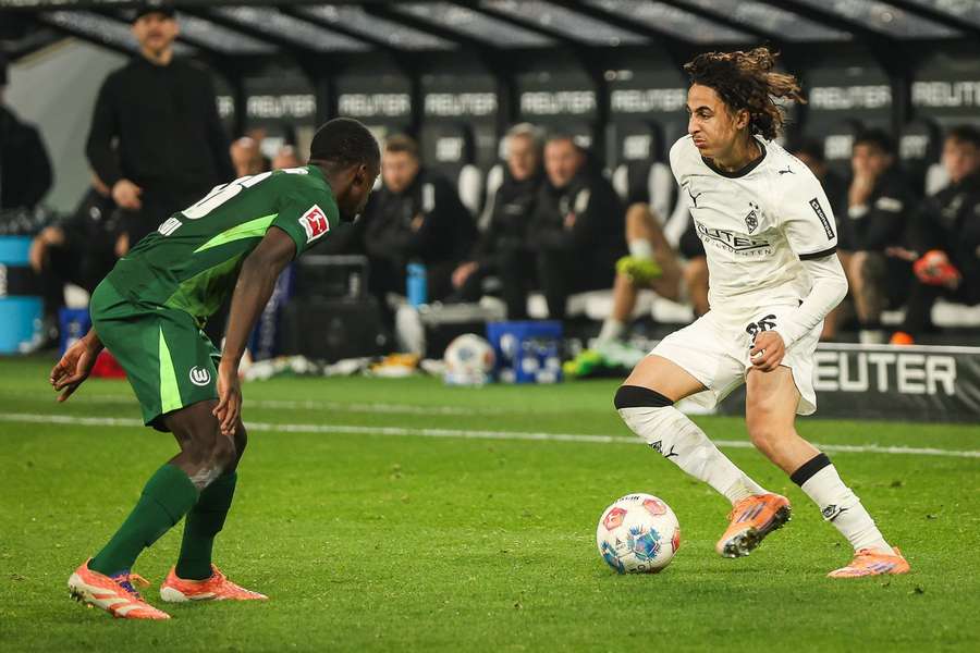 Wael Mohya bei seinem Debüt gegen Wolfsburg. Wael Mohya bei seinem Debüt gegen Wolfsburg.