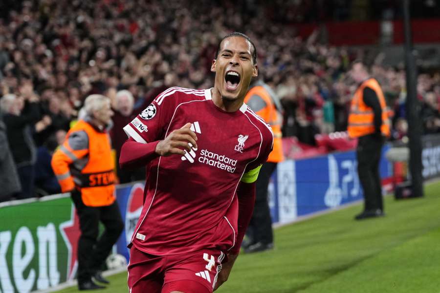 Virgil van Dijk jubelt über sein spätes Siegtor