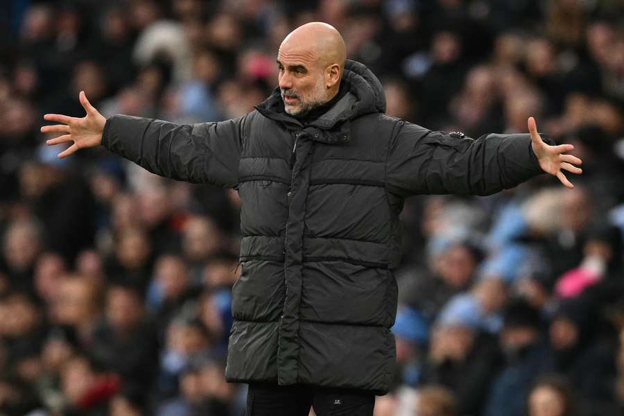 Guardiola is reserved about the title race Guardiola is reserved about the title race