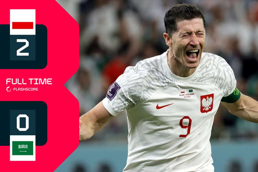 Polen overleeft Saoedische storm dankzij Szczesny; Lewandowski in tranen na goal