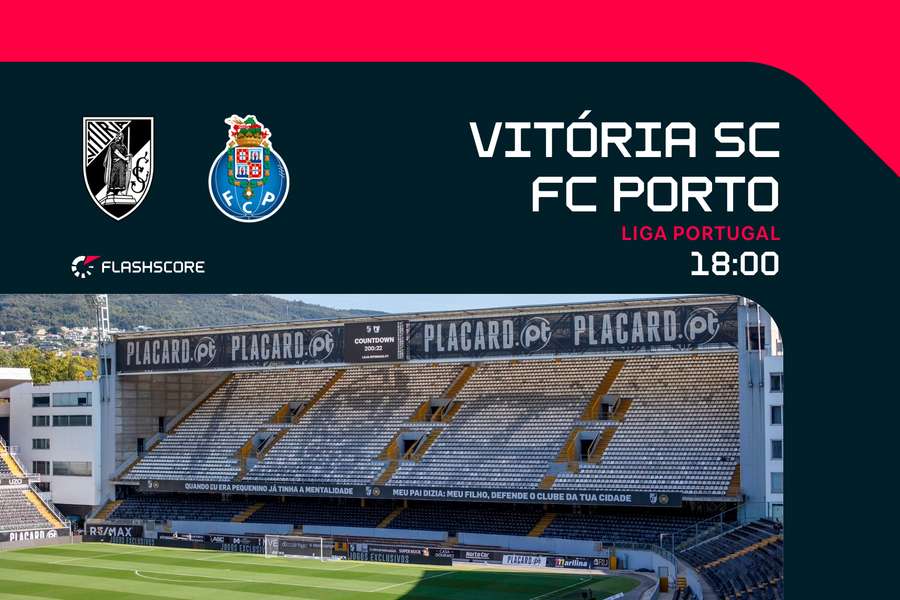 FC Porto e Vitória SC defrontam-se às 18:00