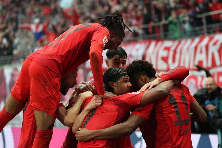 Jubel bei den Bayern-Stars
