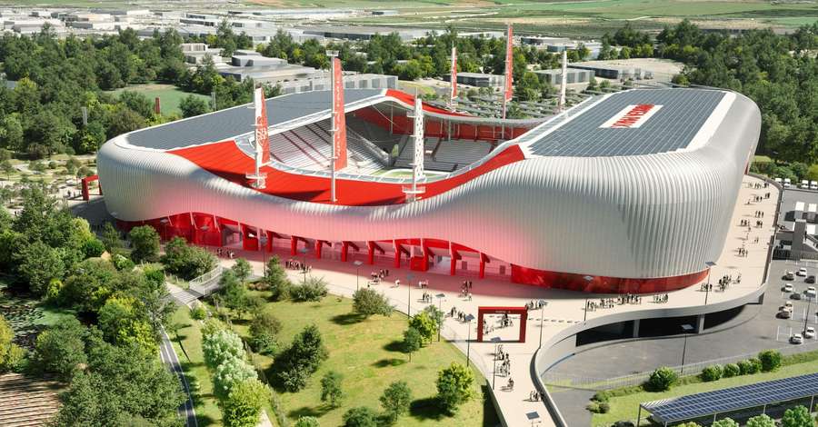 Wizualizacja przyszłego stadionu Stade Brestois Wizualizacja przyszłego stadionu Stade Brestois