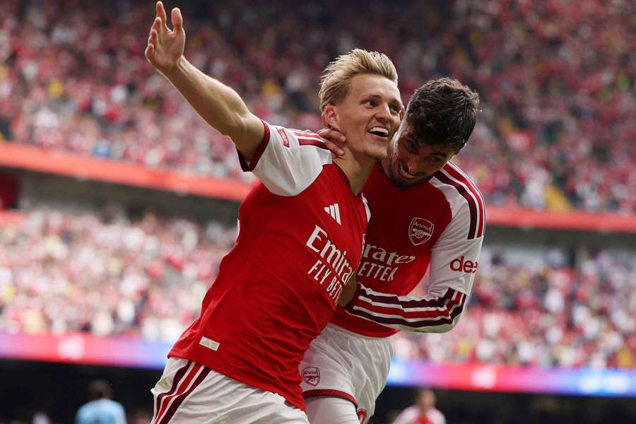 Torschützen unter sich: Martin Ödegaard und Kai Havertz