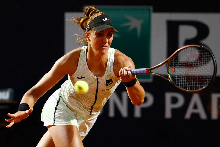 Haddad Maia in action at Rolan Garros