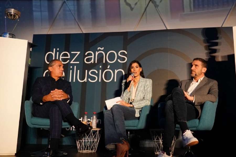 Ibon Navarro y Sergio Scariolo, durante la charla sobre gestión del talento