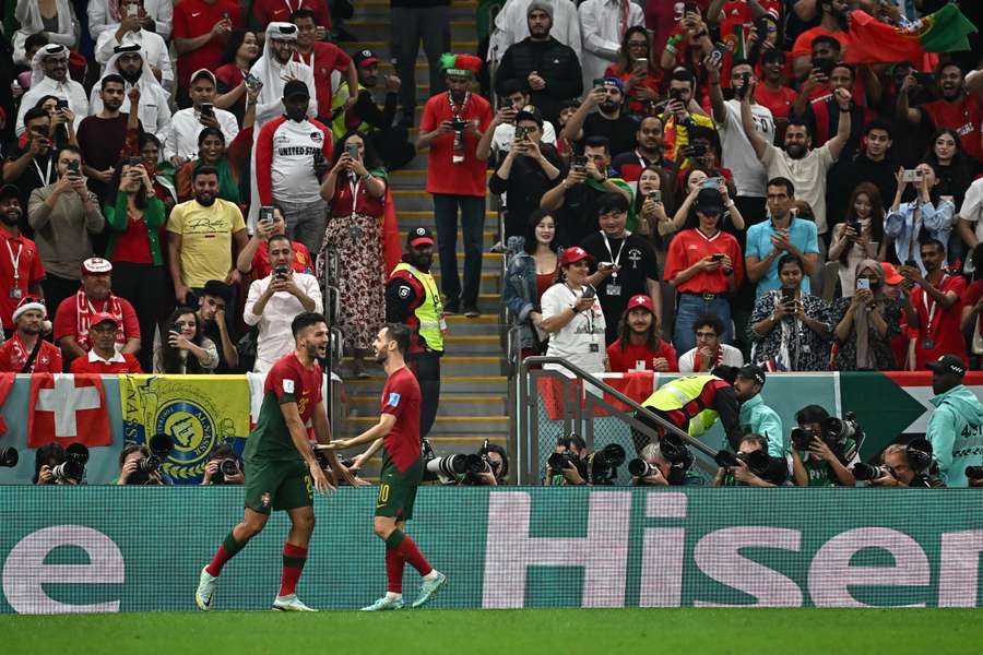 Os festejos dos golos portugueses deram que falar