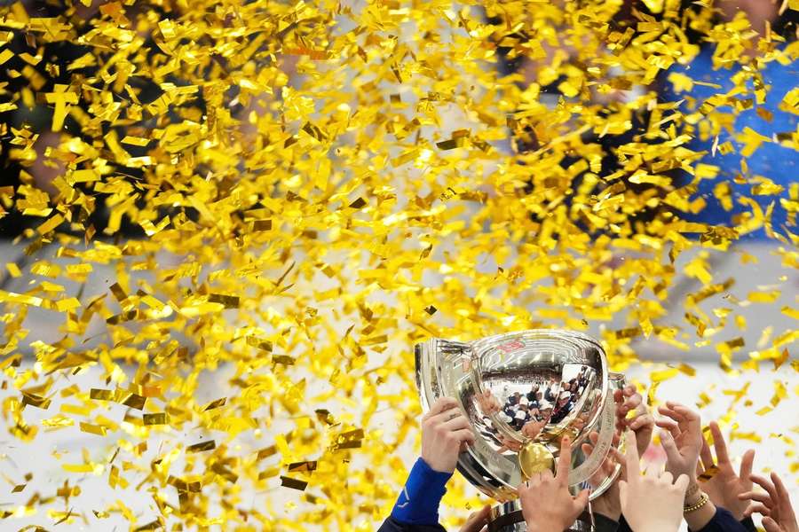Trofej pro mistry světa v hokeji.