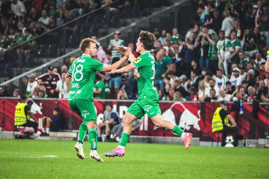 Matthias Seidl (li.) und Niko Bajilicz (re.) trafen für Rapid Matthias Seidl (li.) und Niko Bajilicz (re.) trafen für Rapid