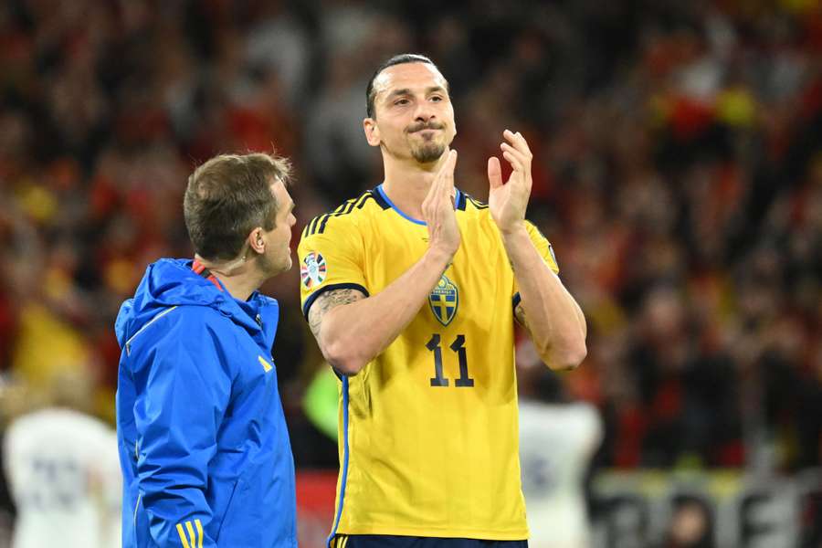 Zlatan Ibrahimovic (41 ani) a acuzat dureri la finalul partidei dintre Suedia și Belgia din preliminariile Euro