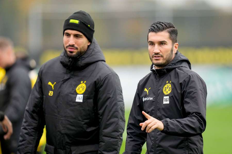 Emre Can und Nuri Sahin im Training.