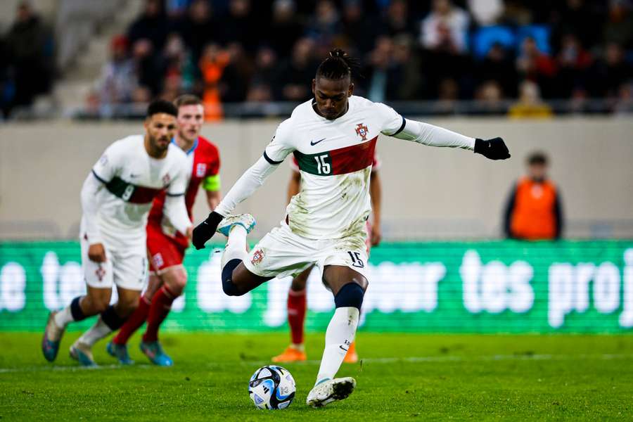 Rafael Leão marcou na última partida da seleção, no Luxemburgo