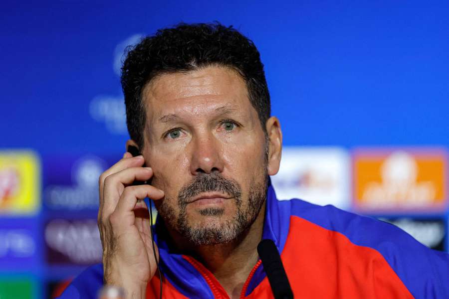 Diego Simeone en conférence de presse.