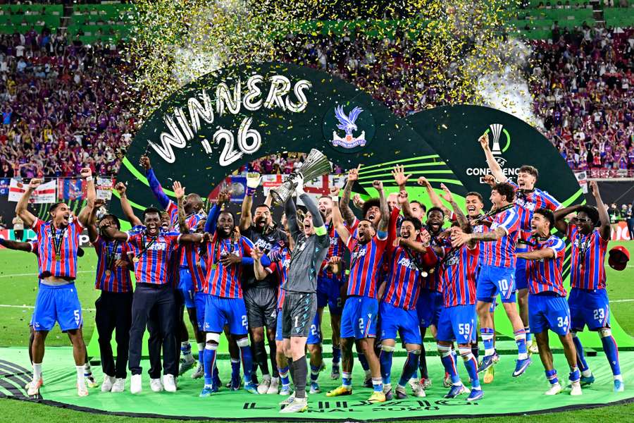 Crystal Palace, câștigătoarea ediției 2025/2026 din Conference League, după finala de la Leipzig câștigată cu Rayo Vallecano Crystal Palace, câștigătoarea ediției 2025/2026 din Conference League, după finala de la Leipzig câștigată cu Rayo Vallecano