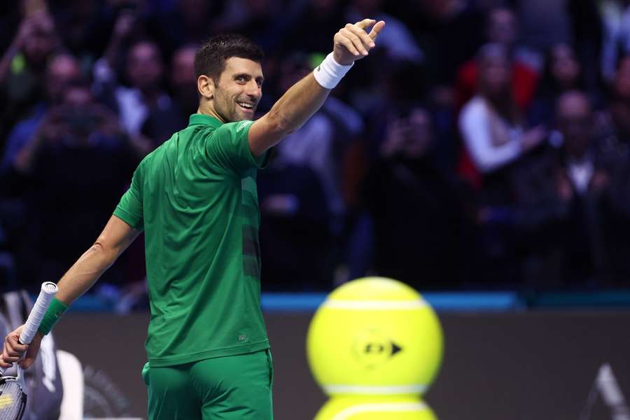 Novak Djokovic, primul finalist al Turneului Campionilor