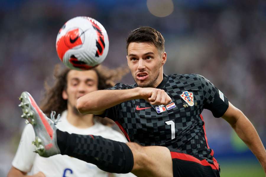 Josip Brekalo in action for Croatia during the UEFA Nations League in 2022