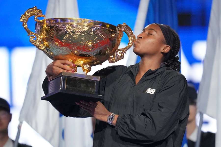 Coco Gauff won afgelopen weekend de China Open in Peking.