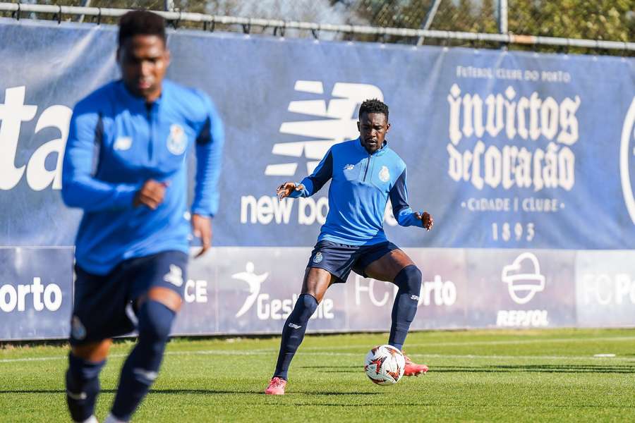 Zaidu no treino do FC Porto