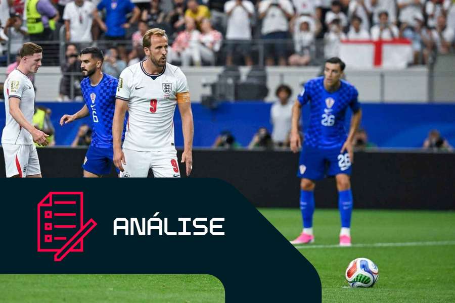 Harry Kane marca uma grande penalidade durante o jogo do Mundial frente à Croácia Harry Kane marca uma grande penalidade durante o jogo do Mundial frente à Croácia