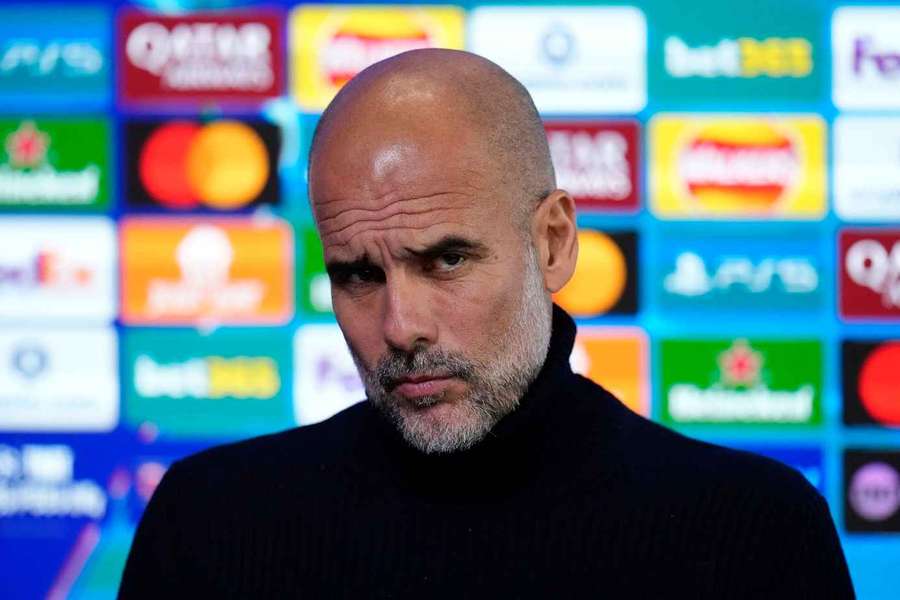 Guardiola during his presser