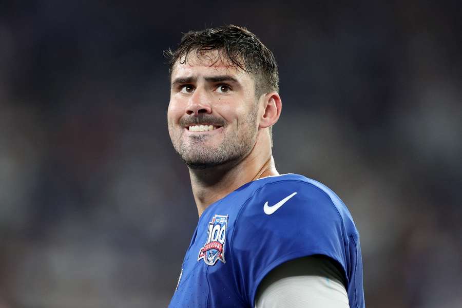 New York Giants, de Daniel Jones (foto), perdeu a terceira na temporada