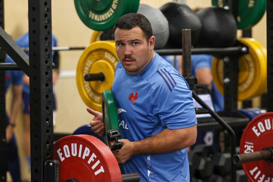 Baptiste Erdocio avec les Bleus fin-juin.