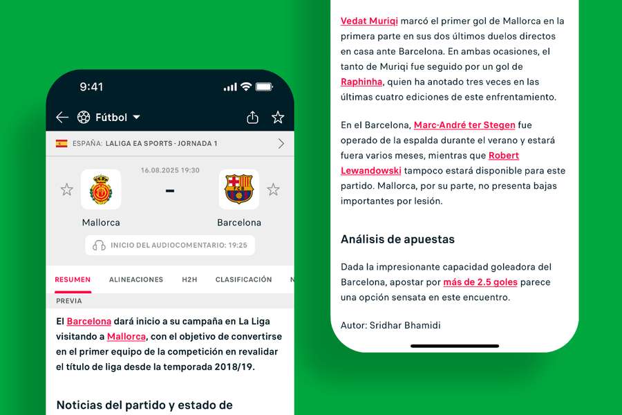 Previa del partido Previa del partido