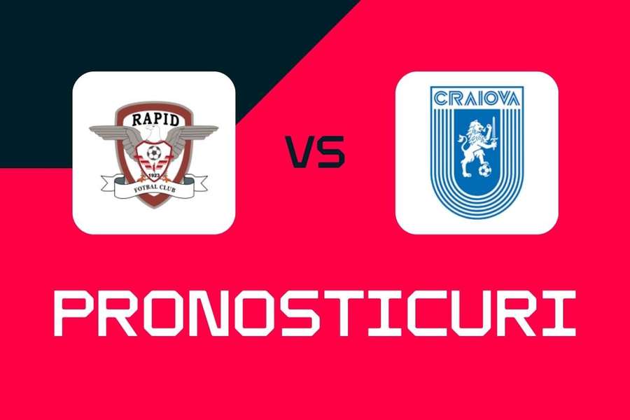 Rapid - Universitatea Craiova - Pronosticuri, cele mai bune pariuri și cote Superliga