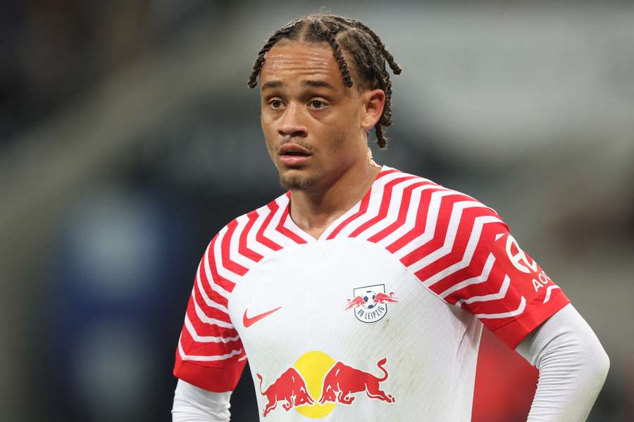 Xavi Simons avec Leipzig en 2023-2024.