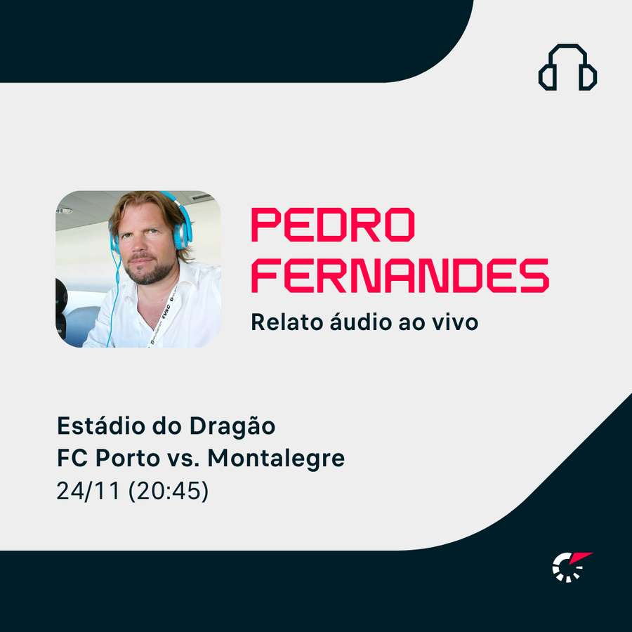 Acompanhe o relato ao vivo do Estádio do Dragão através da app ou site