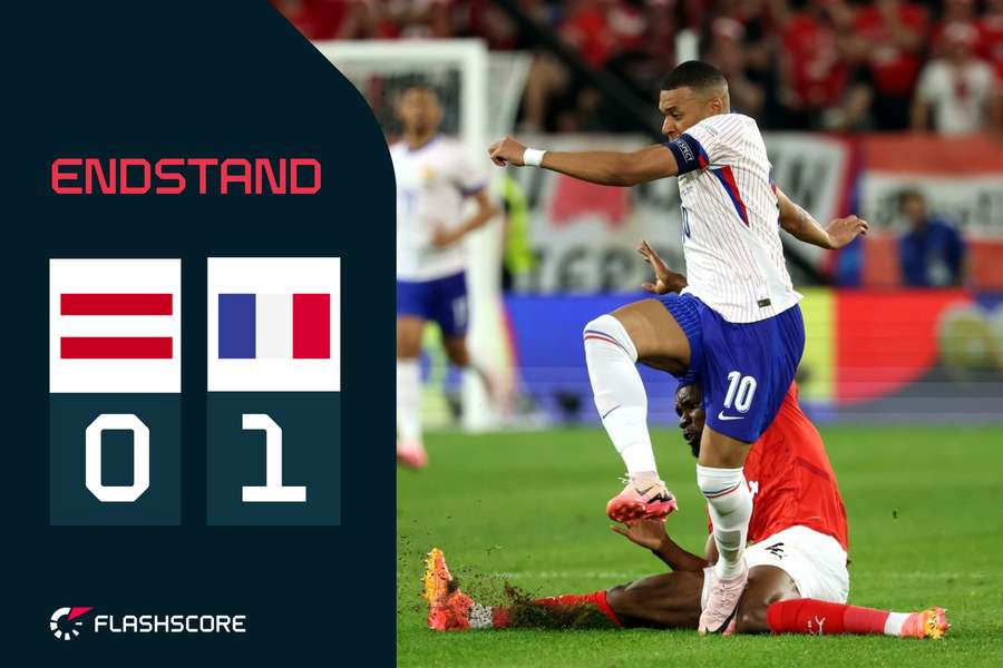 Kylian Mbappe wurde vón Österreich hart angegangen