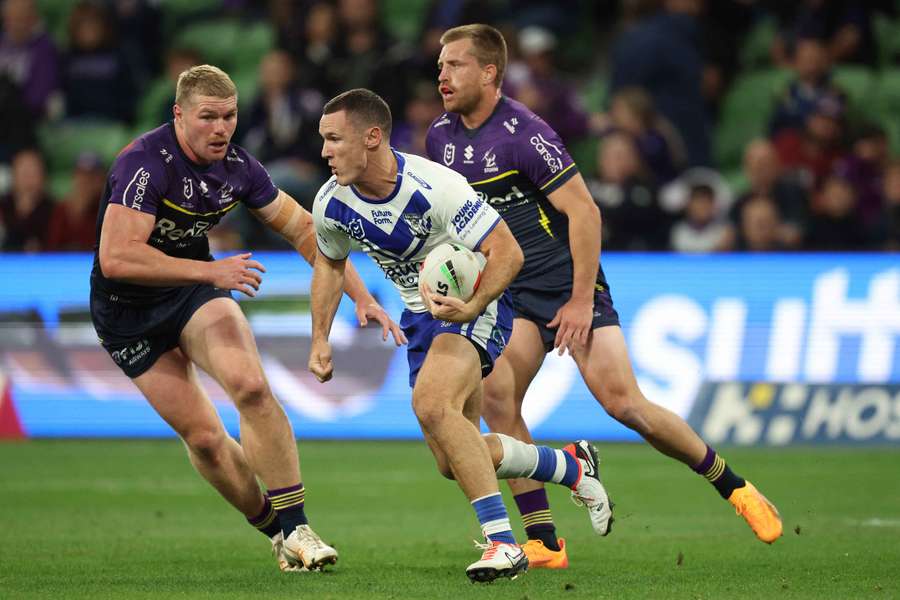 Second plays third in the NRL this Friday night when the Storm host the Buldogs. 