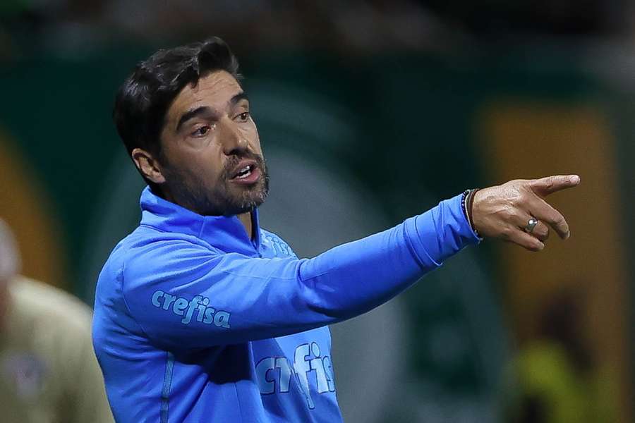 Abel Ferreira durante a derrota para o São Paulo no Allianz Parque