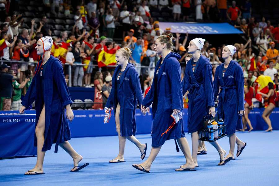 De waterpolosters druipen af