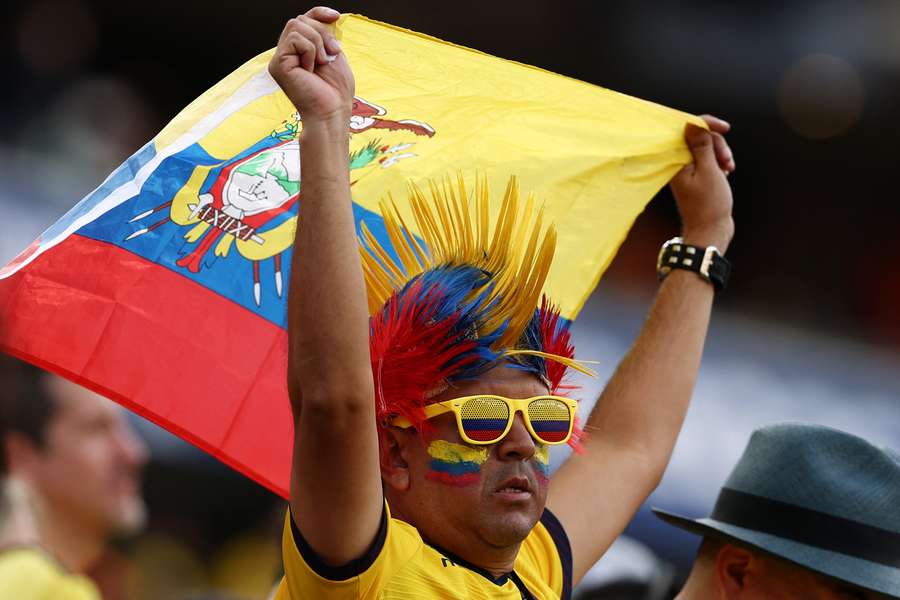 Torcedores do Equador fizeram uma bonita festa