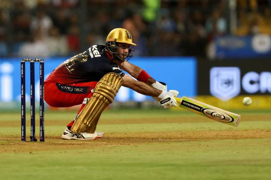 Royal Challengers Bangalore's Glen Maxwell in action