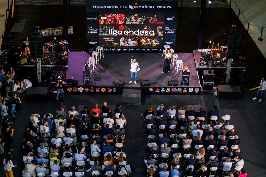 Un momento de la presentación de la liga acb