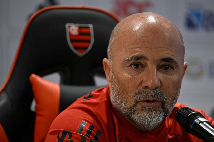 Sampaoli, durante su presentación como entrenador del Flamengo