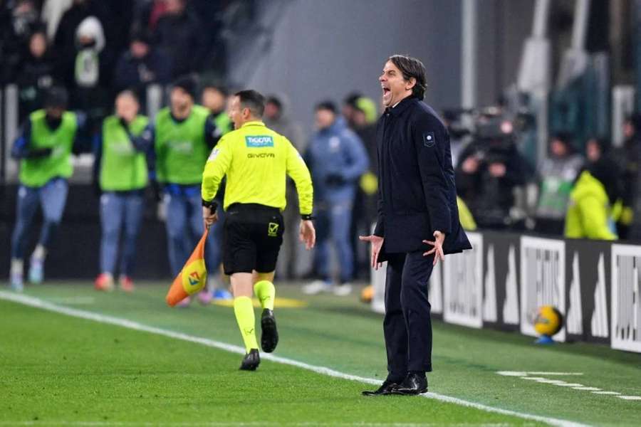 Simone Inzaghi byl v utkání proti Juventusu rozvášněný.