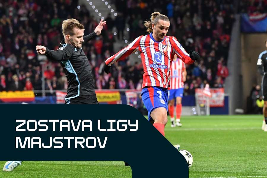 Griezmann po dvoch zásahoch do siete Slovana Bratislava nechýba v ideálnej zostave 6. kola LM. 