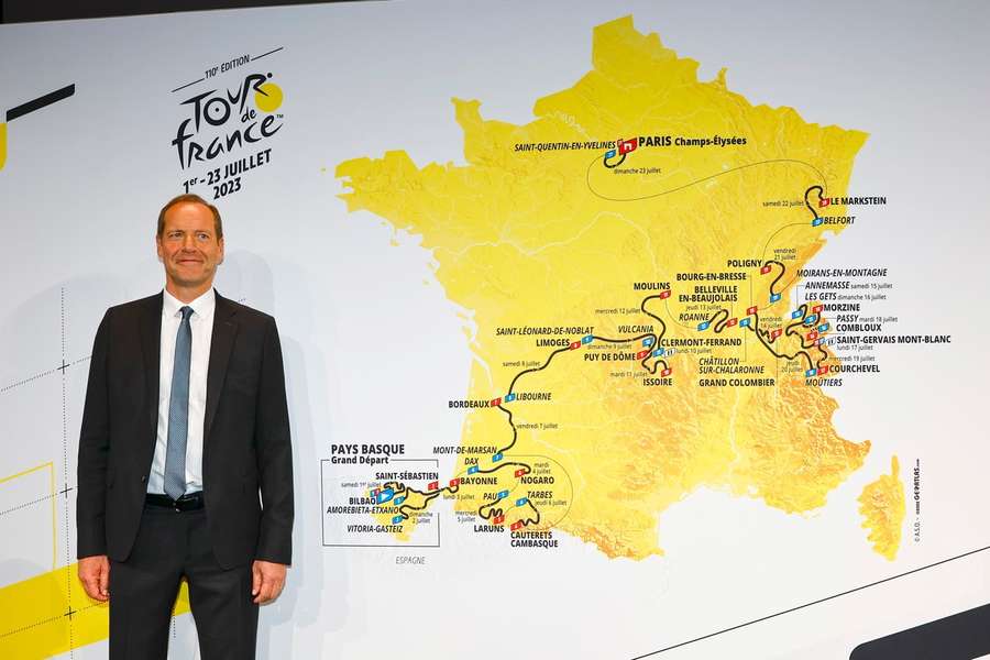 Il direttore del Tour, Christian Prudhomme, presenta l'edizione 2024.