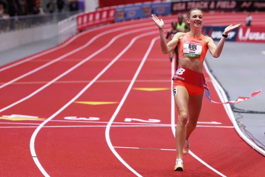 La neerlandesa Femke Bol logra la mejor marca en sala de los 500 metros