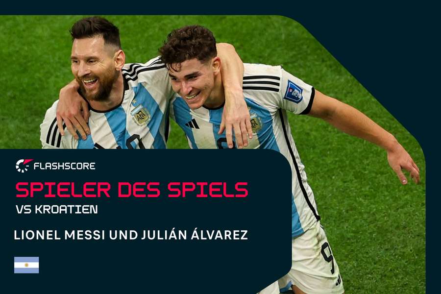 Das Sturmduo Messi-Álvarez war kaum voneinander zu trennen