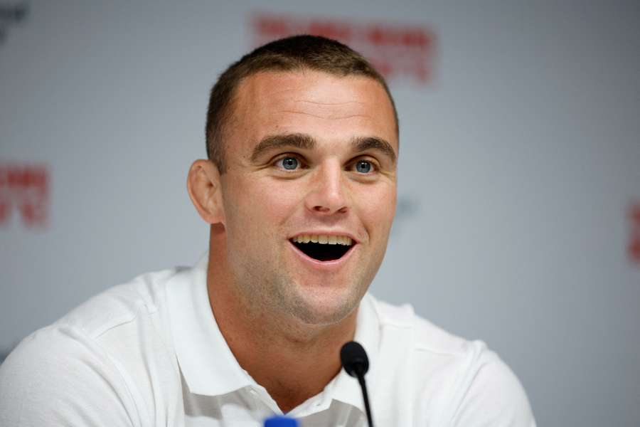 England's Ben Earl during the press conference