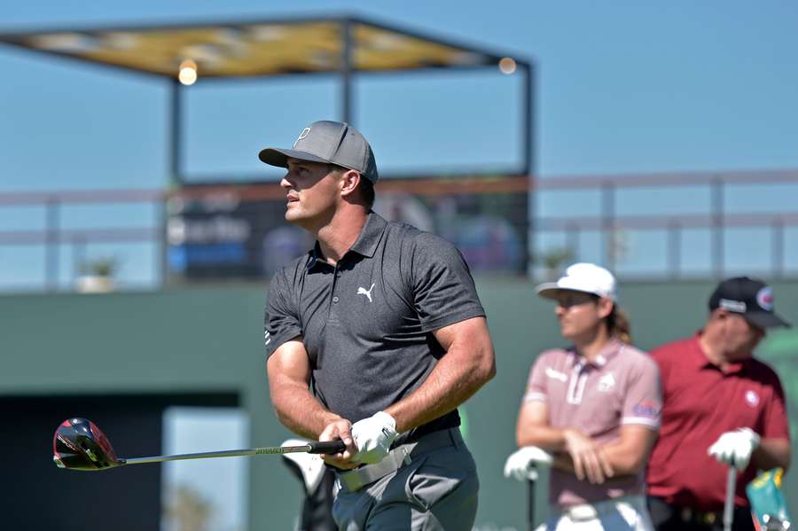 American golfer Bryson DeChambeau tees off American golfer Bryson DeChambeau tees off